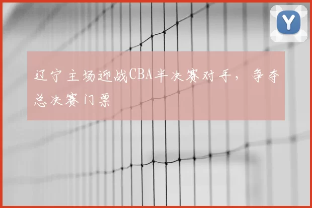 辽宁主场迎战CBA半决赛对手，争夺总决赛门票